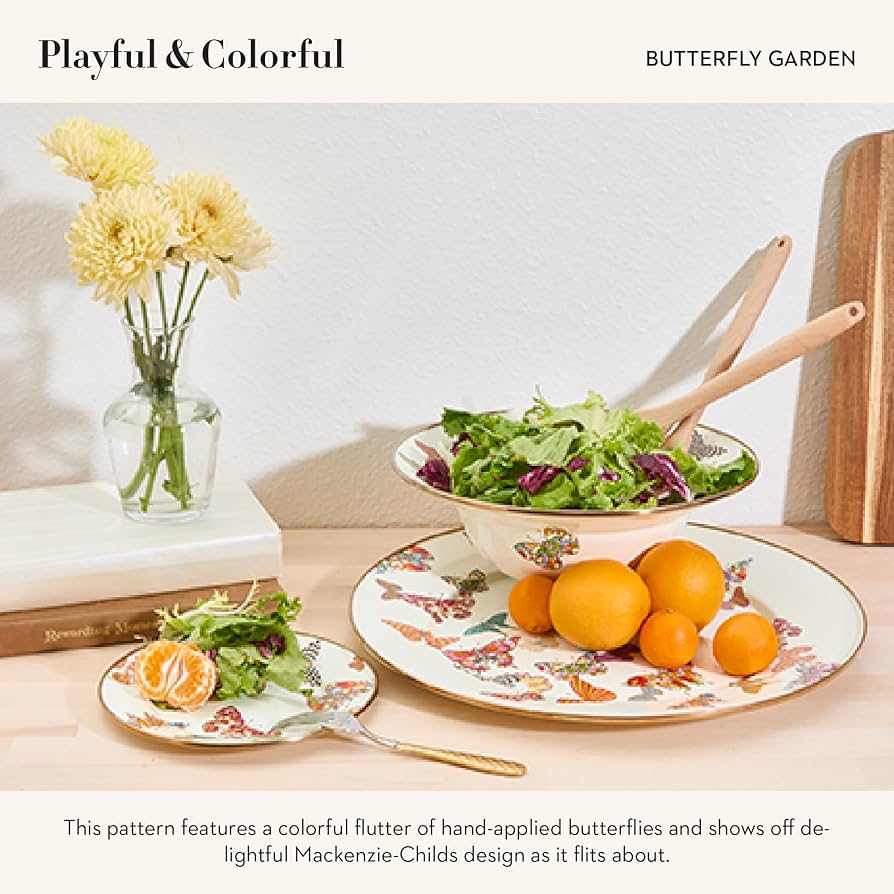 MACKENZIE-CHILDS コートリー　エナメルディナープレート Amazon.com | MACKENZIE-CHILDS Enamel Serving Platter